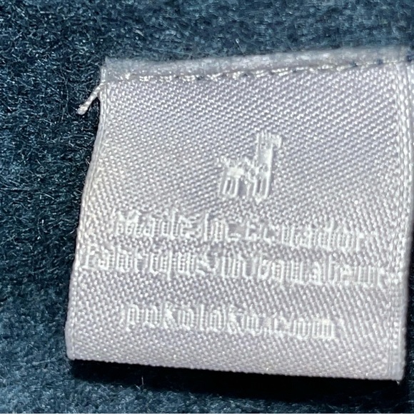 Pokoloko ALPACA LONG BLUE Scarf White Stripe Ecuador Unisex 13"x76" Soft Fringe - Picture 9 of 13